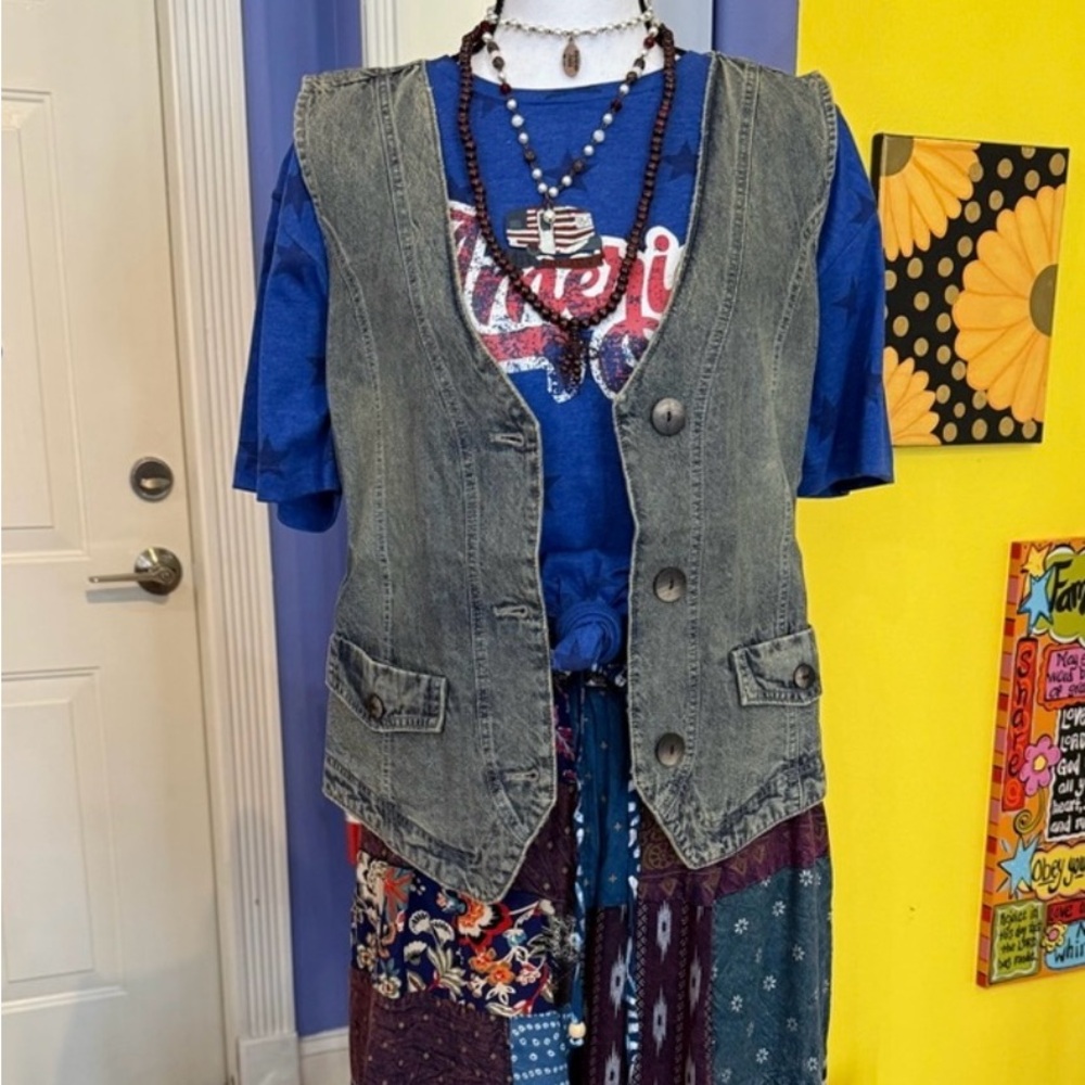 NWT Jaded Gypsy Women's Denim Vest